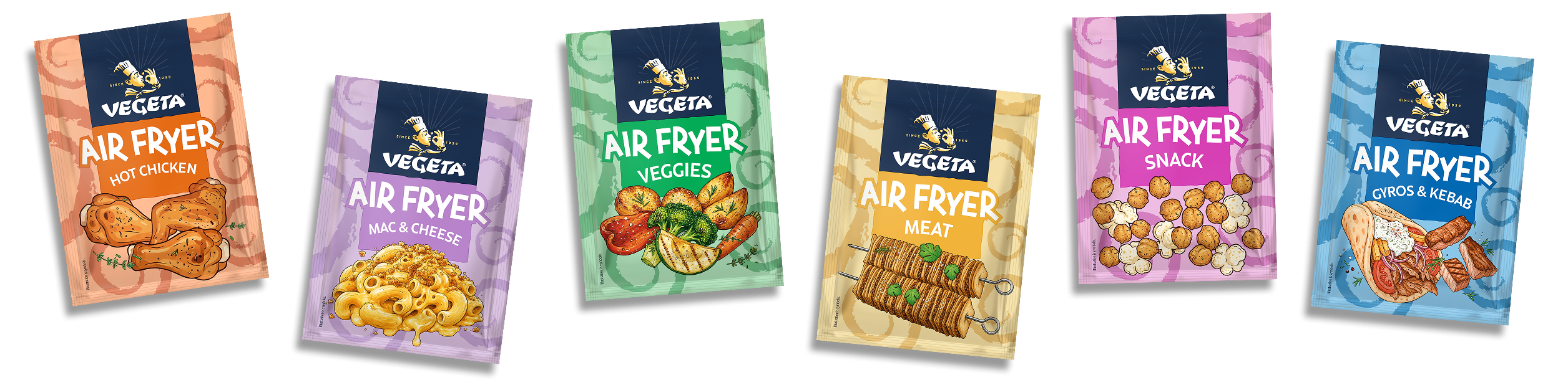 Šest okusa Vegeta Air Fryer začina